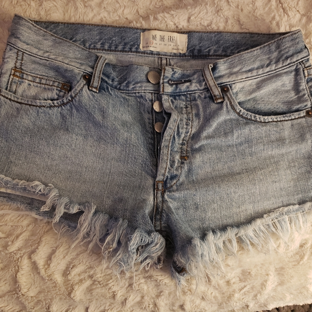 Free People Denim shorts